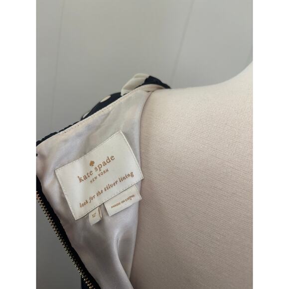 Kate Spade Hailee Silk Polka Dot Dress Size 12 - Picture 4 of 7